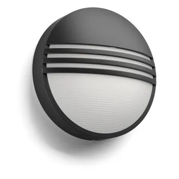 Philips Yarrow fekete LED kültéri fali lámpa (PHI-8718696131220) LED 1 izzós IP44