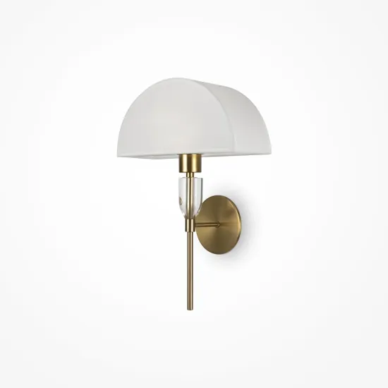 Maytoni Prima sárgaréz-fehér falikar (MAY-Z034WL-01BS) E27 1 izzós IP20
