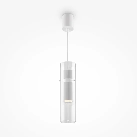 Maytoni Dynamics fehér-átlátszó függesztett lámpa (MAY-MOD326PL-01W) LED 1 izzós IP20