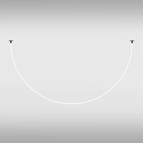 Maytoni Tau fekete-fehér LED függesztett lámpa (MAY-MOD146PL-L40B3K) LED 1 izzós IP20