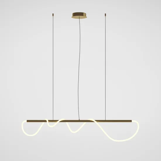 Maytoni Tau arany-fehér LED függesztett lámpa (MAY-MOD166PL-L30G3K) LED 1 izzós IP20