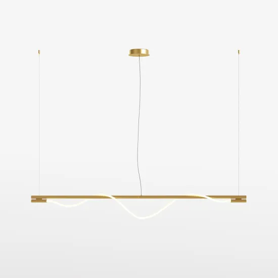 Maytoni Tau arany-fehér LED függesztett lámpa (MAY-MOD166PL-L20G3K) LED 1 izzós IP20