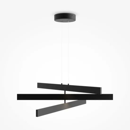 Maytoni Origami fekete LED függesztett lámpa (MAY-MOD163PL-L38B4K1) LED 1 izzós IP20