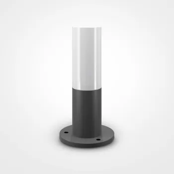 Maytoni Willis fekete-fehér kültéri állólámpa (MAY-O418FL-01GR) E27 1 izzós IP54