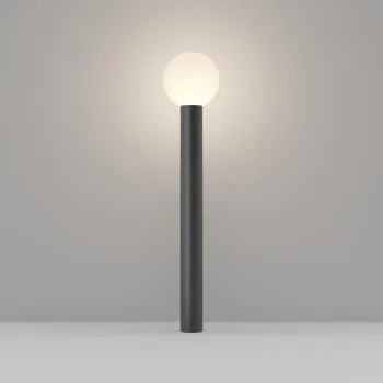 Maytoni Bold fekete-fehér kültéri állólámpa (MAY-O598FL-01B) E27 1 izzós IP54