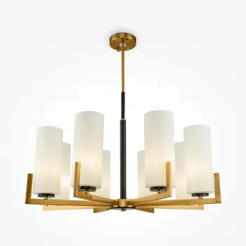 Maytoni Fortano fehér-arany függesztett lámpa (MAY-MOD089PL-08BS) E27 8 izzós  IP20