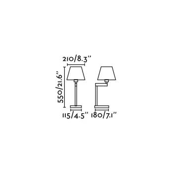 Faro Artis bronz-fehér asztali lámpa (FAR-68488) E27 1 izzós IP20