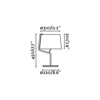 Faro Berni fekete asztali lámpa (FAR-29333) E27 1 izzós IP20