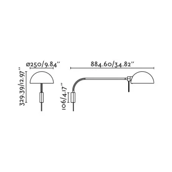 Faro Dominica fekete falikar (FAR-20040-123) E27 1 izzós IP20