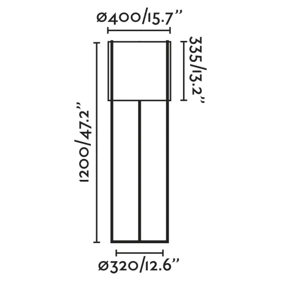 Faro Drum fekete-szürke állólámpa (FAR-24023-34) E27 1 izzós IP20