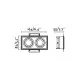 Faro Hyde SQ fekete beépíthető lámpa (FAR-40123) GU10 2 izzós IP20