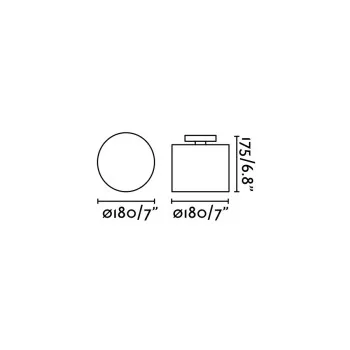 Faro Janet fehér mennyezeti lámpa (FAR-65137) E27 1 izzós IP20