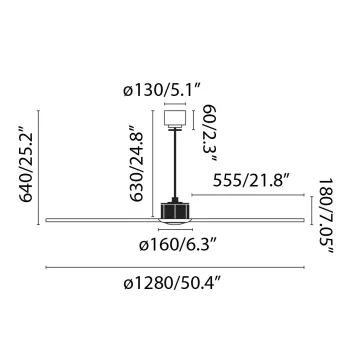 Faro Just Fan M arany-fekete LED mennyezeti csillár ventilátor (FAR-33417WP-10) LED 1 izzós IP20 Faro Just Fan M arany-fekete LED mennyezeti csillár ventilátor (FAR-33417WP-10) LED 1 izzós IP20