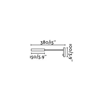 Faro Kale fekete LED fali lámpa (FAR-62703) LED 1 izzós IP20
