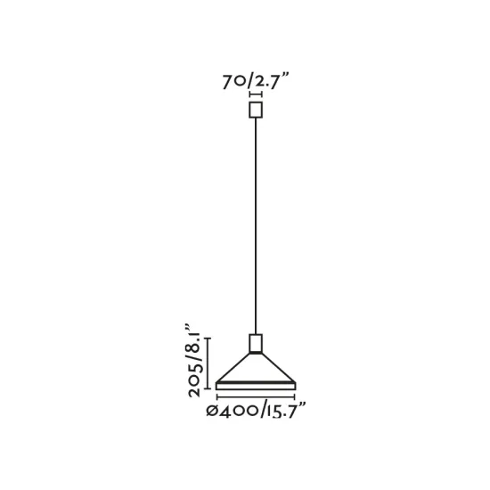 Faro Kombo fekete-terrakotta függesztett lámpa (FAR-68597-1L) E27 1 izzós IP20