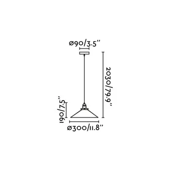 Faro Marlin arany-fekete függesztett lámpa (FAR-64133) E27 1 izzós IP20