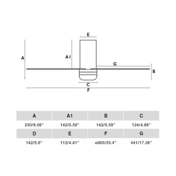 Faro Mini Punt Tub S fehér LED mennyezeti csillár ventilátor (FAR-33833-1TW) LED 1 izzós IP20 Faro Mini Punt Tub S fehér LED mennyezeti csillár ventilátor (FAR-33833-1TW) LED 1 izzós IP20