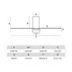 Faro Mini Punt Tub S fekete LED mennyezeti csillár ventilátor (FAR-33835-1TW) LED 1 izzós IP20