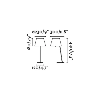 Faro Moma króm-fekete asztali lámpa (FAR-68501) E27 1 izzós IP20