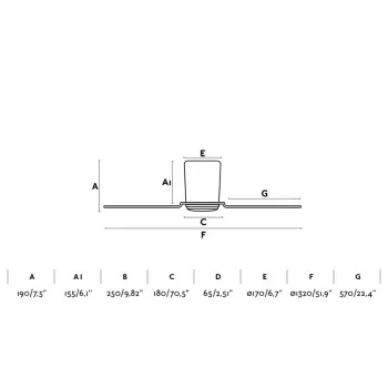 Faro Pemba L fehér fényforrás nélküli mennyezeti ventilátor (FAR-33471N)   IP20
