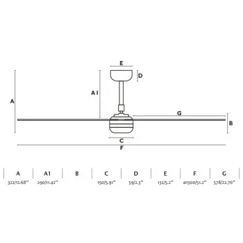 Faro Punt M fehér LED mennyezeti csillár ventilátor (FAR-33814-20) LED 1 izzós IP20 Faro Punt M fehér LED mennyezeti csillár ventilátor (FAR-33814-20) LED 1 izzós IP20