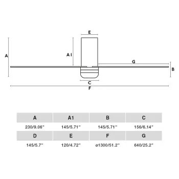 Faro Punt Tub M fehér LED mennyezeti csillár ventilátor (FAR-33828-1TW) LED 1 izzós IP20 Faro Punt Tub M fehér LED mennyezeti csillár ventilátor (FAR-33828-1TW) LED 1 izzós IP20