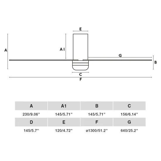 Faro Punt Tub M fehér-barna LED mennyezeti csillár ventilátor (FAR-33829WP-1TW) LED 1 izzós IP20