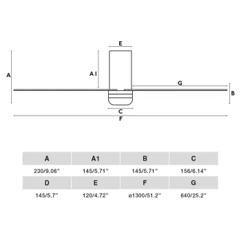 Faro Punt Tub M fekete-barna LED mennyezeti csillár ventilátor (FAR-33831-1TW) LED 1 izzós IP20 Faro Punt Tub M fekete-barna LED mennyezeti csillár ventilátor (FAR-33831-1TW) LED 1 izzós IP20