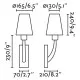 Faro Rem nikkel-bézs fali lámpa (FAR-29680-20) E27 1 izzós IP20