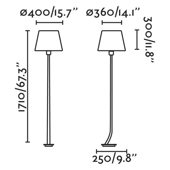 Faro Rem arany-fehér állólámpa (FAR-29687-07) E27 1 izzós IP20