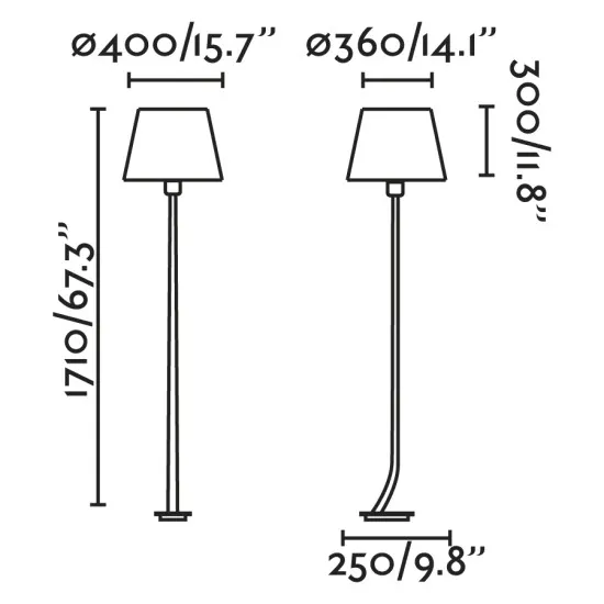 Faro Rem arany-fekete állólámpa (FAR-29687-09) E27 1 izzós IP20