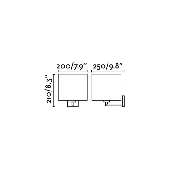 Faro Sahara króm-fehér fali lámpa (FAR-62706) E27 1 izzós IP20