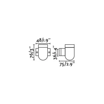 Faro Sera fekete fali lámpa (FAR-62303) E27 1 izzós IP20