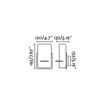 Faro Smile fekete fali lámpa (FAR-62131) E27 1 izzós IP20
