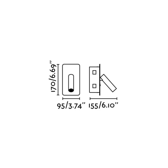 Faro Suau recessed fehér LED fali lámpa (FAR-62129) LED 1 izzós IP20