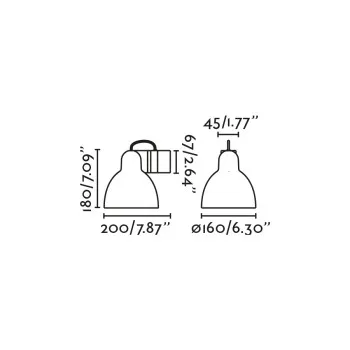Faro Venice fekete-kék fali lámpa (FAR-64274) E27 1 izzós IP20