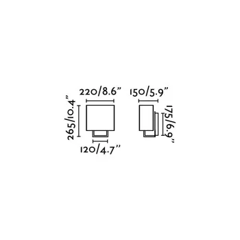 Faro Vesper barna-bézs fali lámpa (FAR-29981) E14 1 izzós IP20