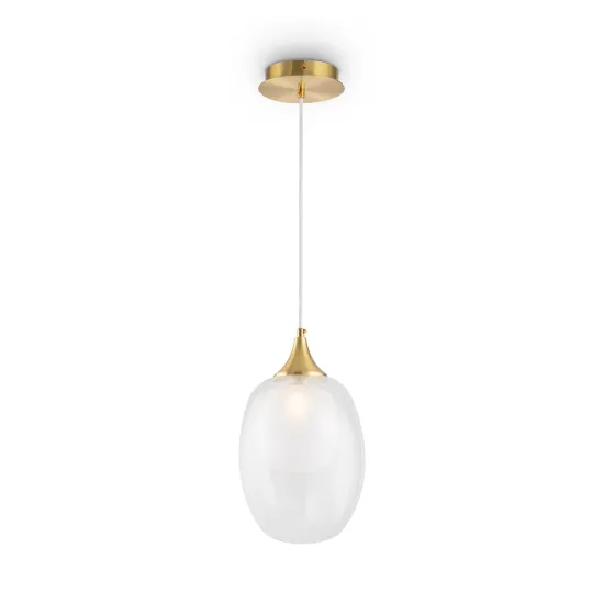 Maytoni Aura arany-átlátszó függesztett lámpa (MAY-MOD016PL-01BS) E14 1 izzós IP20