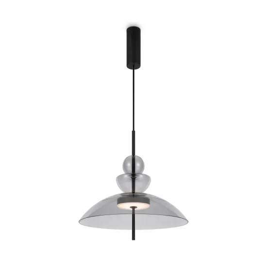Maytoni Bangkok fekete-szürke LED függesztett lámpa (MAY-MOD185PL-L11B3K3) LED 1 izzós IP20