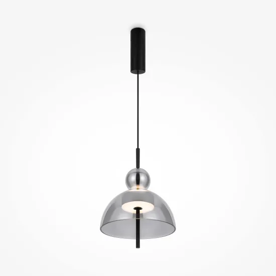 Maytoni Bangkok fekete-szürke LED függesztett lámpa (MAY-MOD185PL-L6B3K4) LED 1 izzós IP20