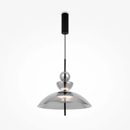 Maytoni Bangkok fekete-szürke LED függesztett lámpa (MAY-MOD185PL-L6B3K6) LED 1 izzós IP20