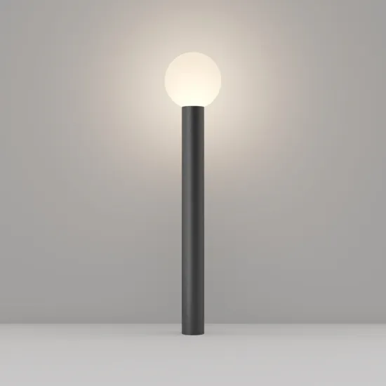 Maytoni Bold fekete-fehér kültéri állólámpa (MAY-O598FL-01B) E27 1 izzós IP54