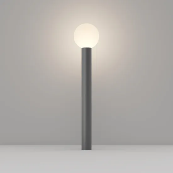 Maytoni Bold szürke-fehér kültéri állólámpa (MAY-O598FL-01GR) E27 1 izzós IP54