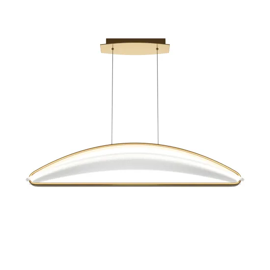 Maytoni Breeze sárgaréz-átlátszó LED függesztett lámpa (MAY-MOD281PL-L34BS3K) LED 1 izzós IP20