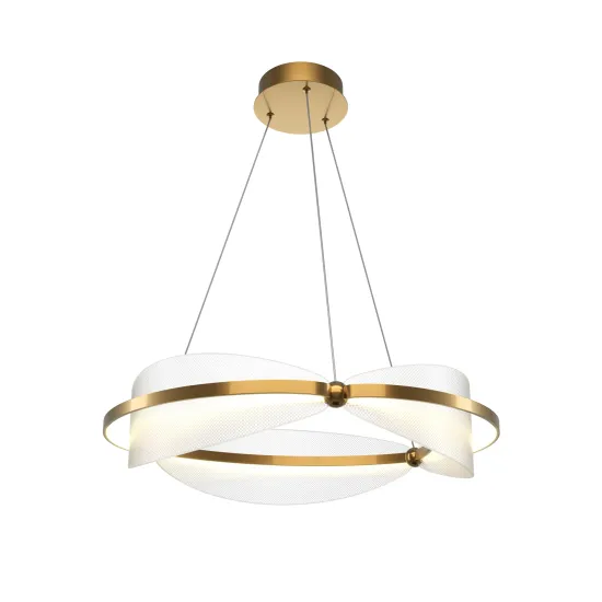 Maytoni Breeze sárgaréz-átlátszó LED függesztett lámpa (MAY-MOD281PL-L45BS3K) LED 1 izzós IP20