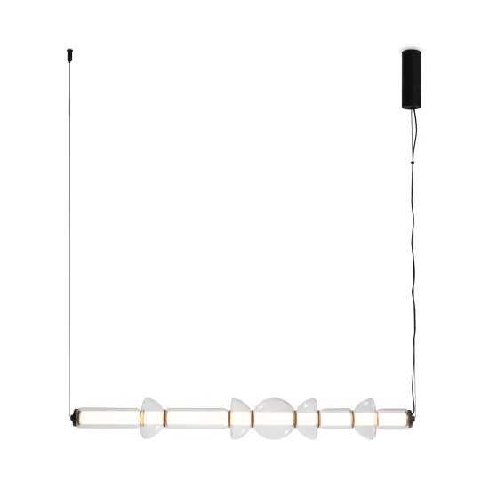 Maytoni Cosmo fekete-átlátszó LED függesztett lámpa (MAY-MOD210PL-L39B3K) LED 1 izzós IP20