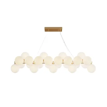 Maytoni Dallas sárgaréz-átlátszó függesztett lámpa (MAY-MOD547PL-25BS) G9 25 izzós IP20