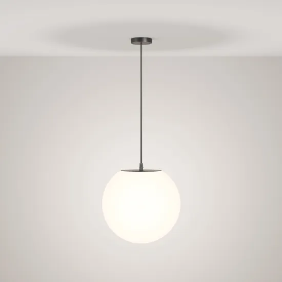 Maytoni Erda fekete-fehér kültéri függesztett lámpa (MAY-O594PL-01B) E27 1 izzós IP54