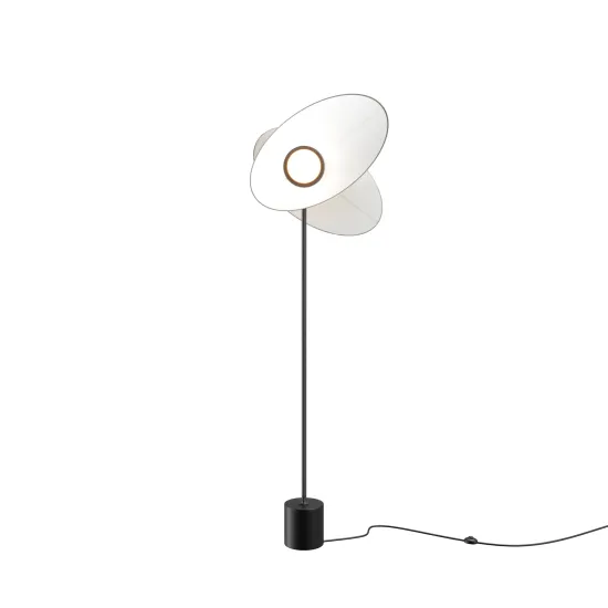 Maytoni Evolution fekete-fehér LED álló lámpa (MAY-MOD396FL-L10W3K) LED 1 izzós IP20