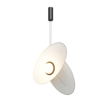 Maytoni Evolution fekete-fehér LED függesztett lámpa (MAY-MOD396PL-L10W3K) LED 1 izzós IP20